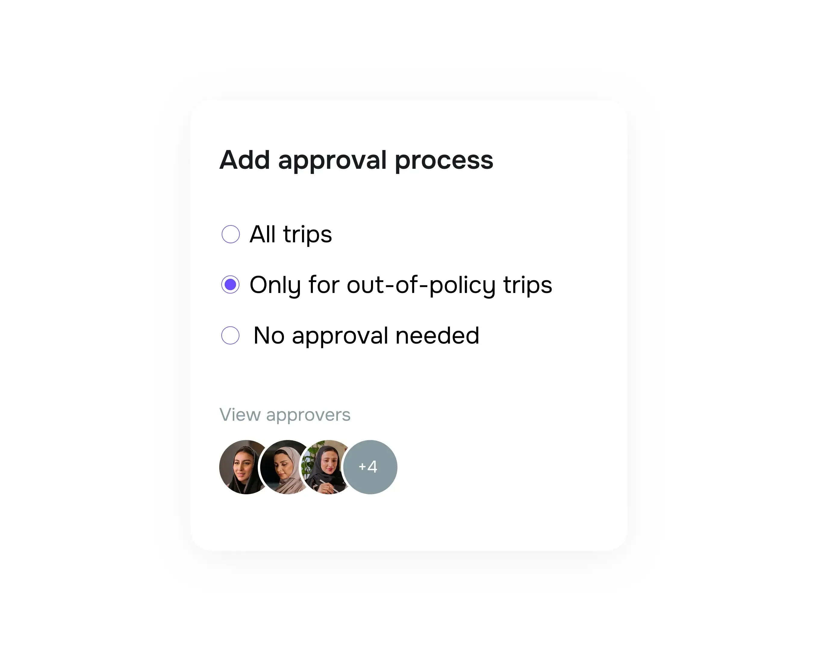 Route travel approvals