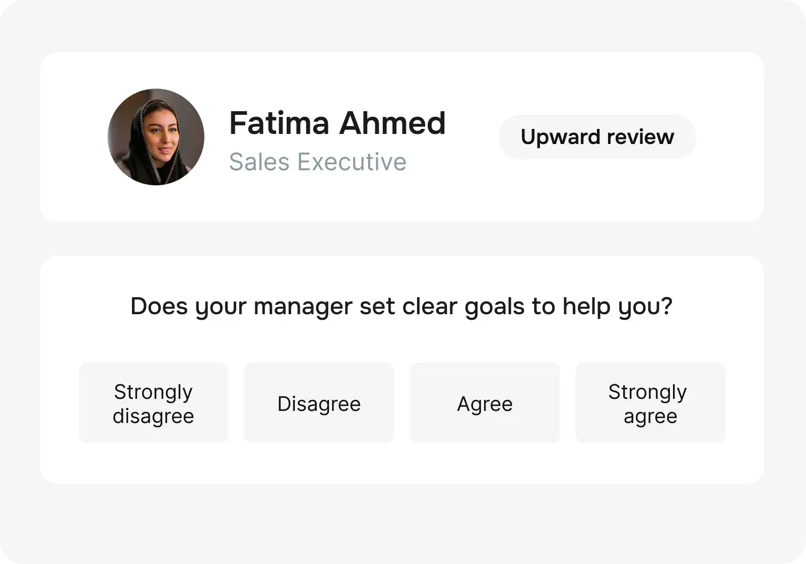 Upward feedback