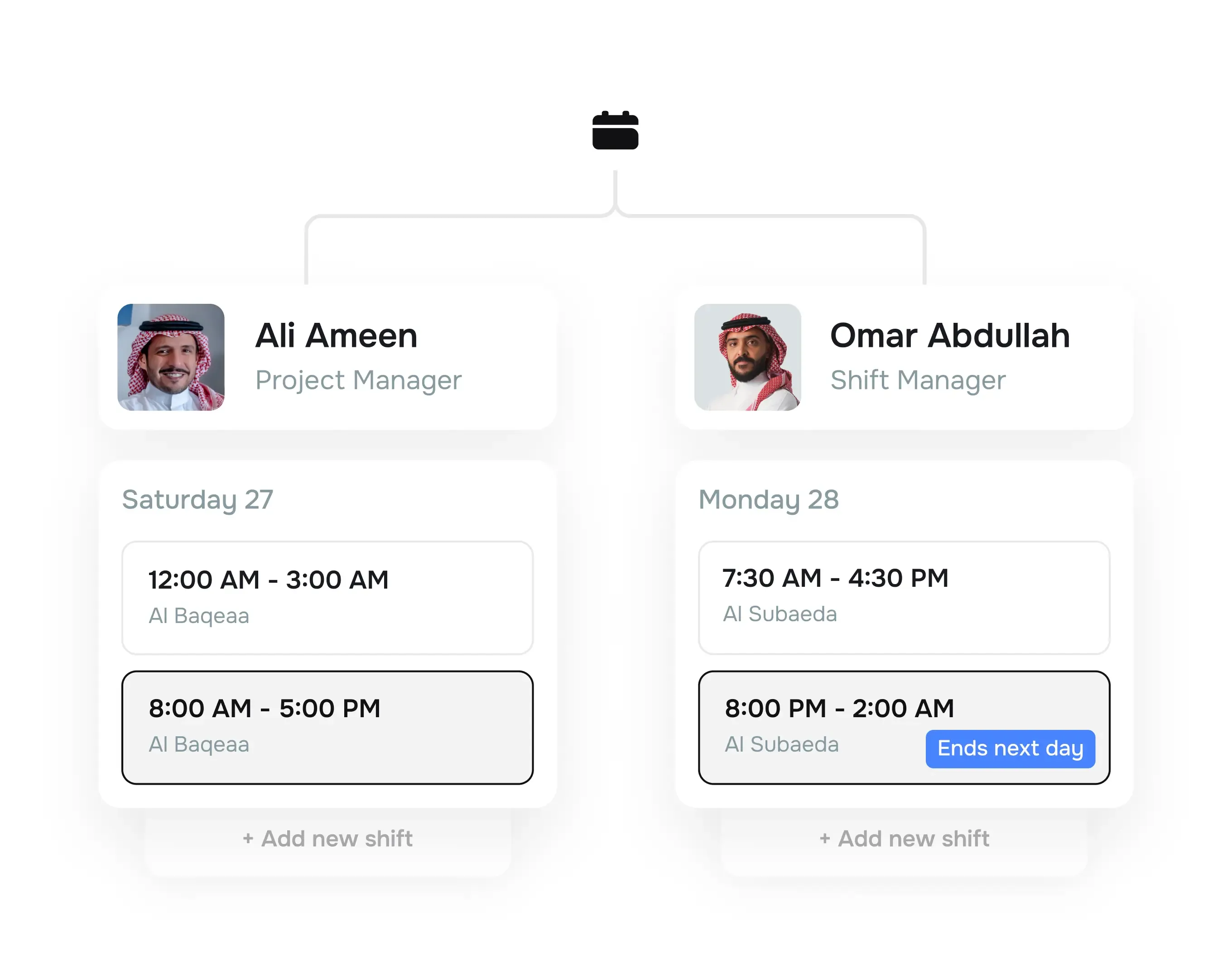 Schedule shifts on the go