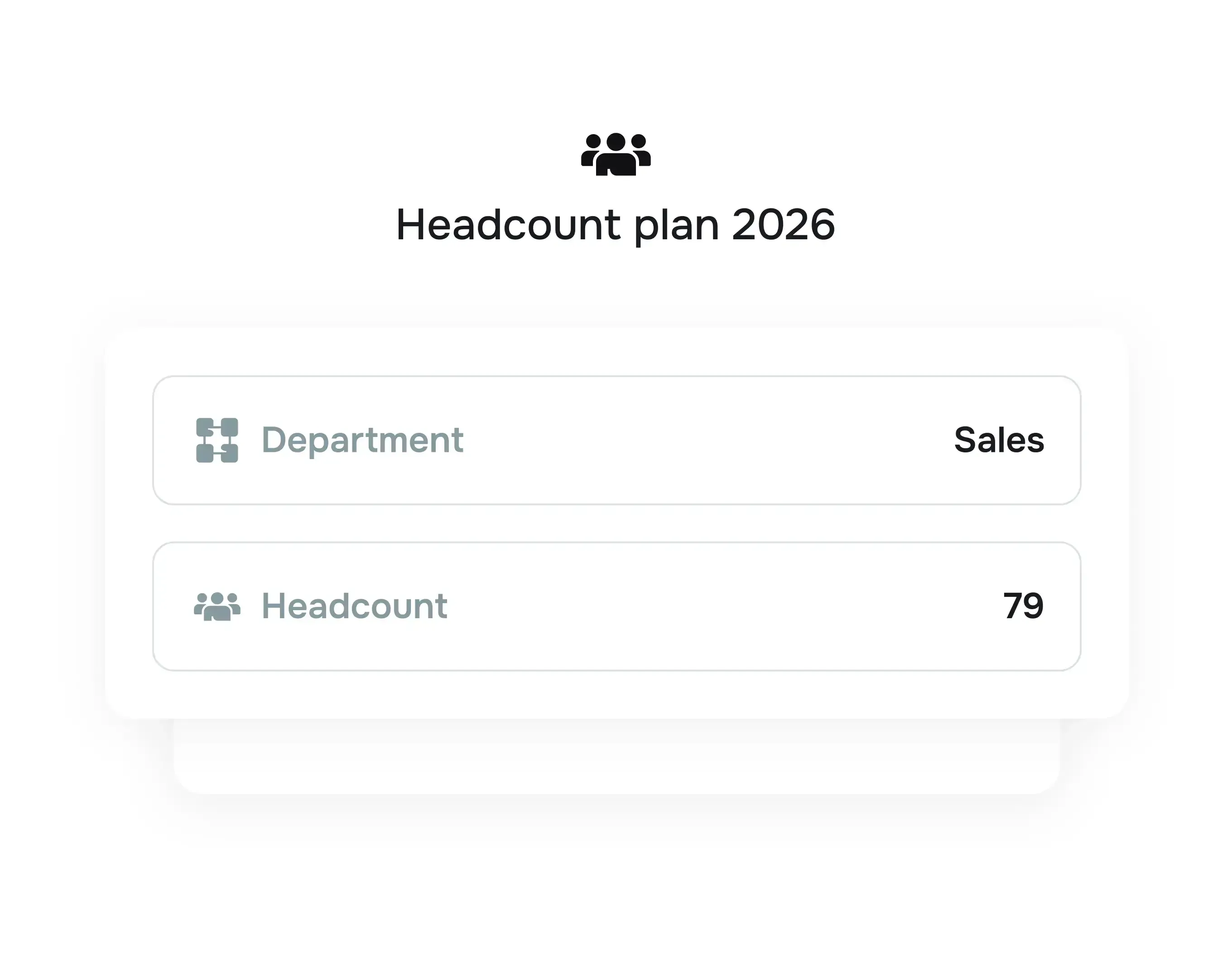 Enforce plans at department or company level